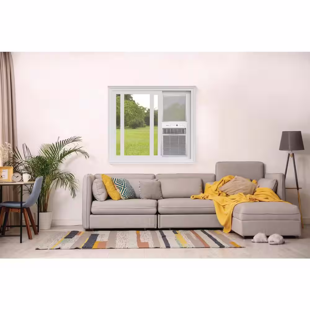 Frigidaire 8,000 BTU 115 Volts Slider Window Air Conditioner Cools 350 sq. ft. with Remote Control in White
