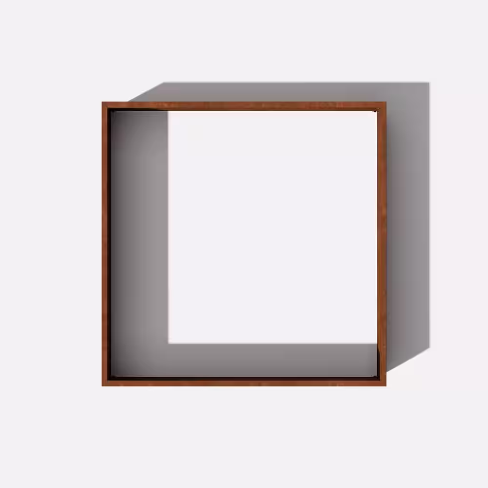 Veradek 4 ft. x 4 ft. Rust Corten Steel Garden Bed