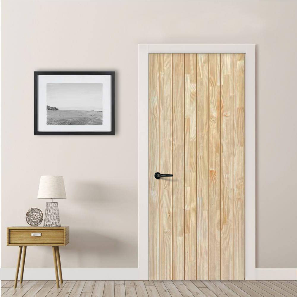 CALHOME 40 in. x 96 in. Hollow Core Natural Solid Wood Unfinished Interior Door Slab