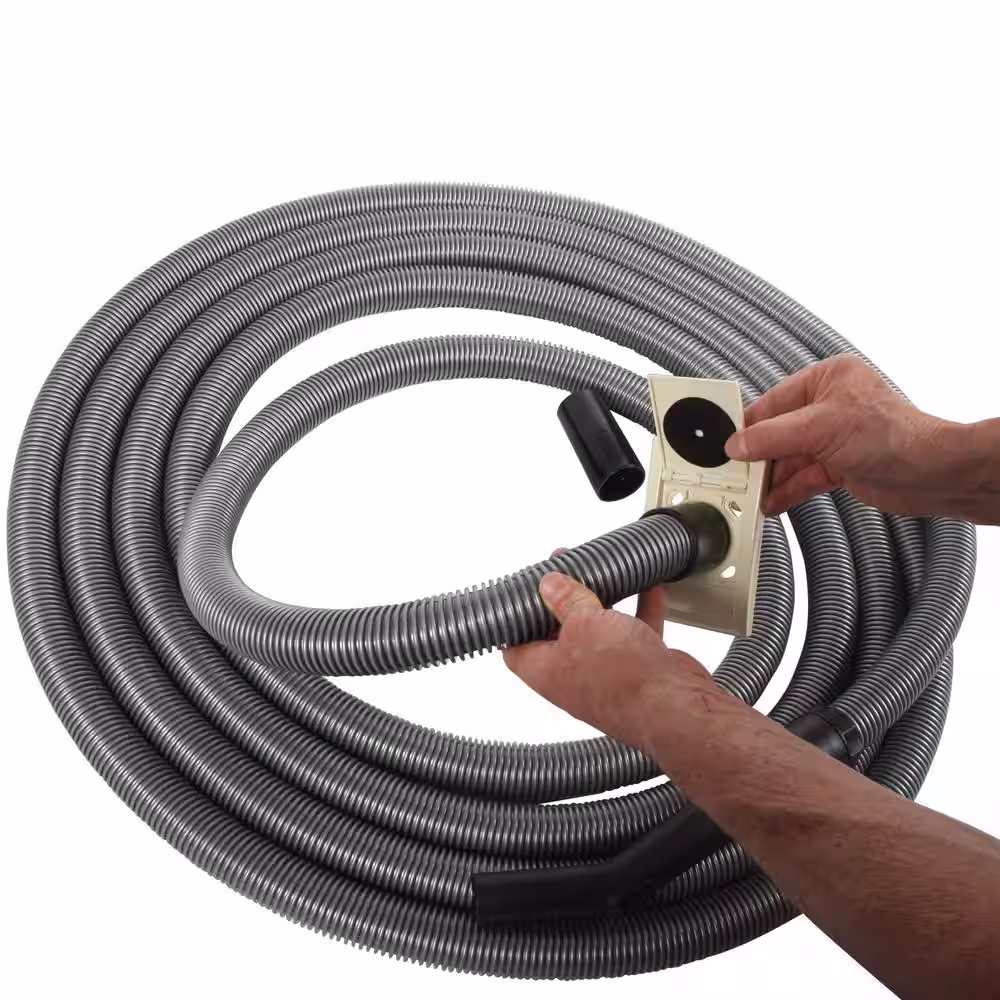 Cen-Tec 30 ft. Universal Extension Hose for Shop and Garage Vacuums, Central Vacuums, and Utility Vacuums