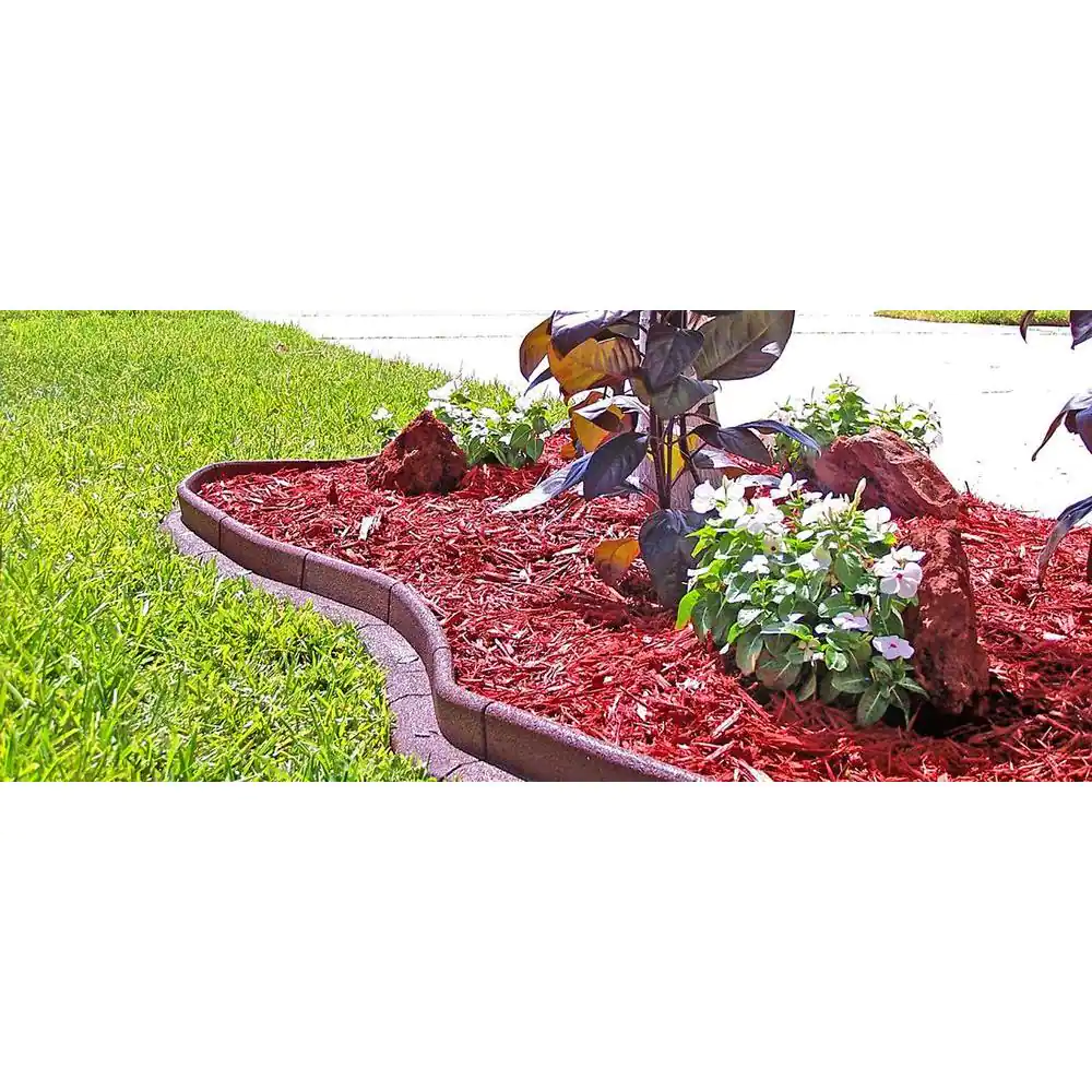 Vigoro EcoBorder 4 ft. Red Rubber Edging (48-Count/Pallet)