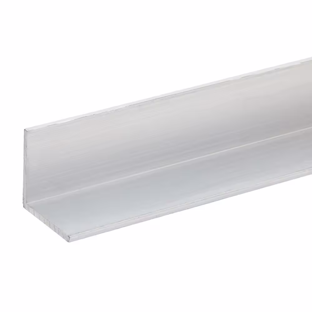 Everbilt 96 in. x 1-1/2 in. x 1/8 in. Thick Aluminum Angle Bar