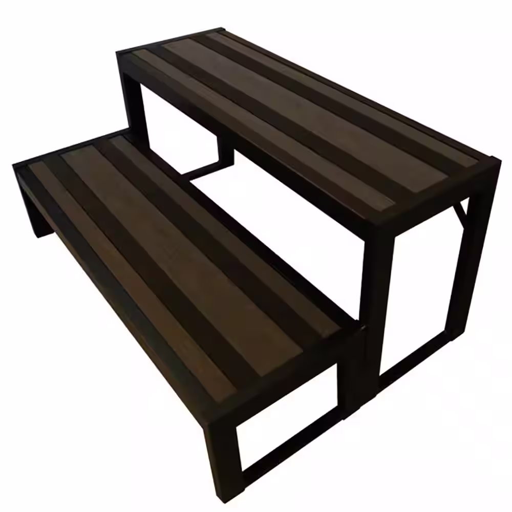 Cal Metro 30 in. Elite 2-Tier Metal Step in Coastal