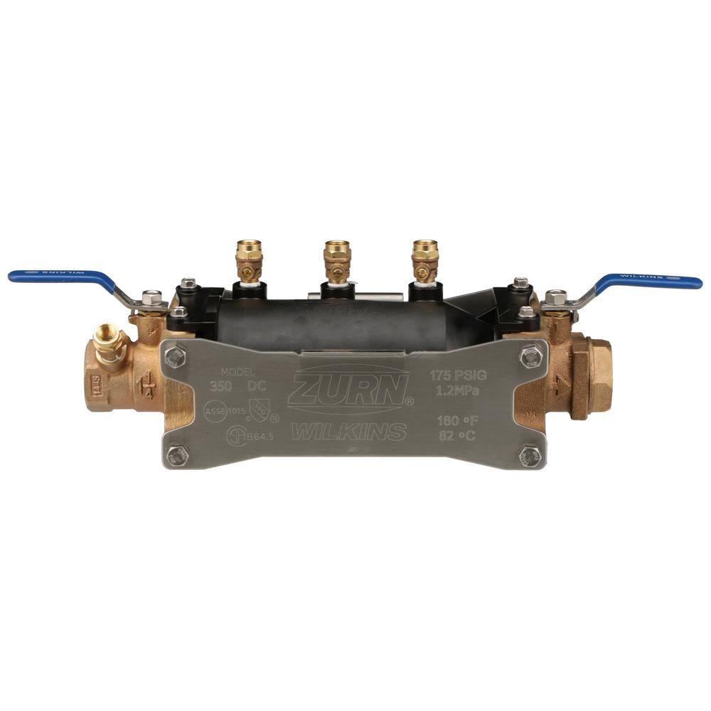 Wilkins 1-1/4 in. Dia Bronze Double Check Backflow Preventer