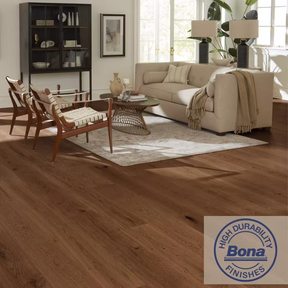 ASPEN FLOORING Pueblo White Oak 9/16 in. T x 8.66 in. W Water Resistant Engineered Hardwood Flooring (31.25 sqft/case)