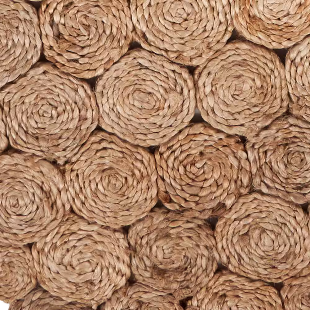 LR Home Rustic Natural 1 ft. 4 in. x 6 ft. 8 in. Organic Jute Table Runner