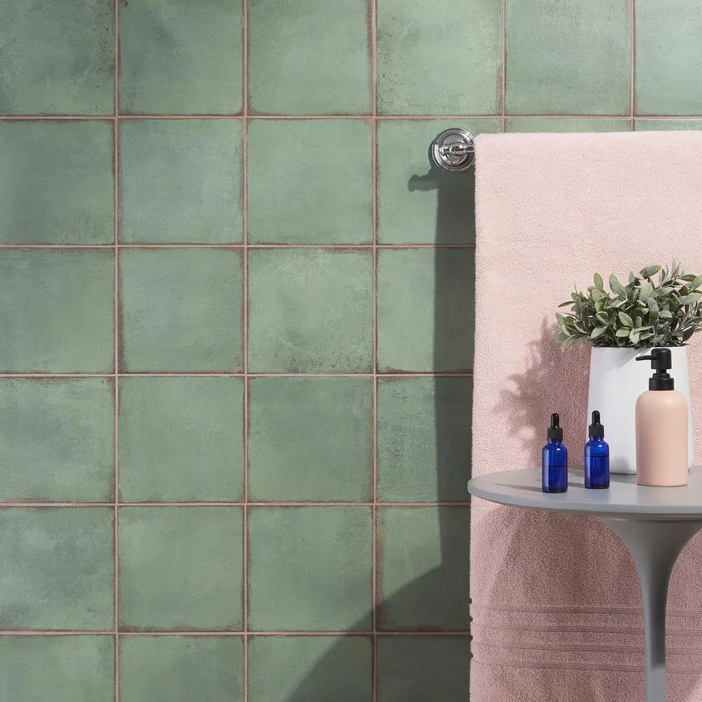 Ivy Hill Tile Santa Fe Green 7.87 in. x 7.87 in. Matte Porcelain Floor and Wall Tile (11.19 sq. ft./Case)
