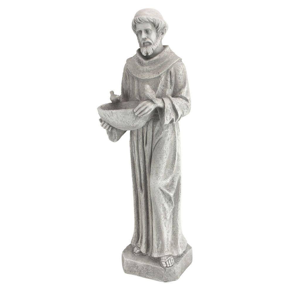 Design Toscano 20 in. H Nature's Nurturer St. Francis Small Garden Statue