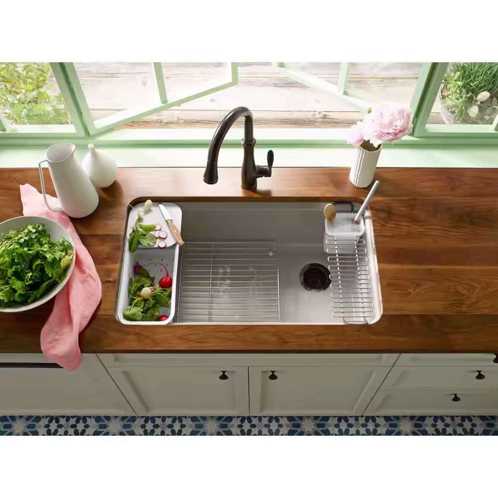 KOHLER Riverby 14.125 in. x 18.5625 in. Stainless Steel Sink Basin Rack