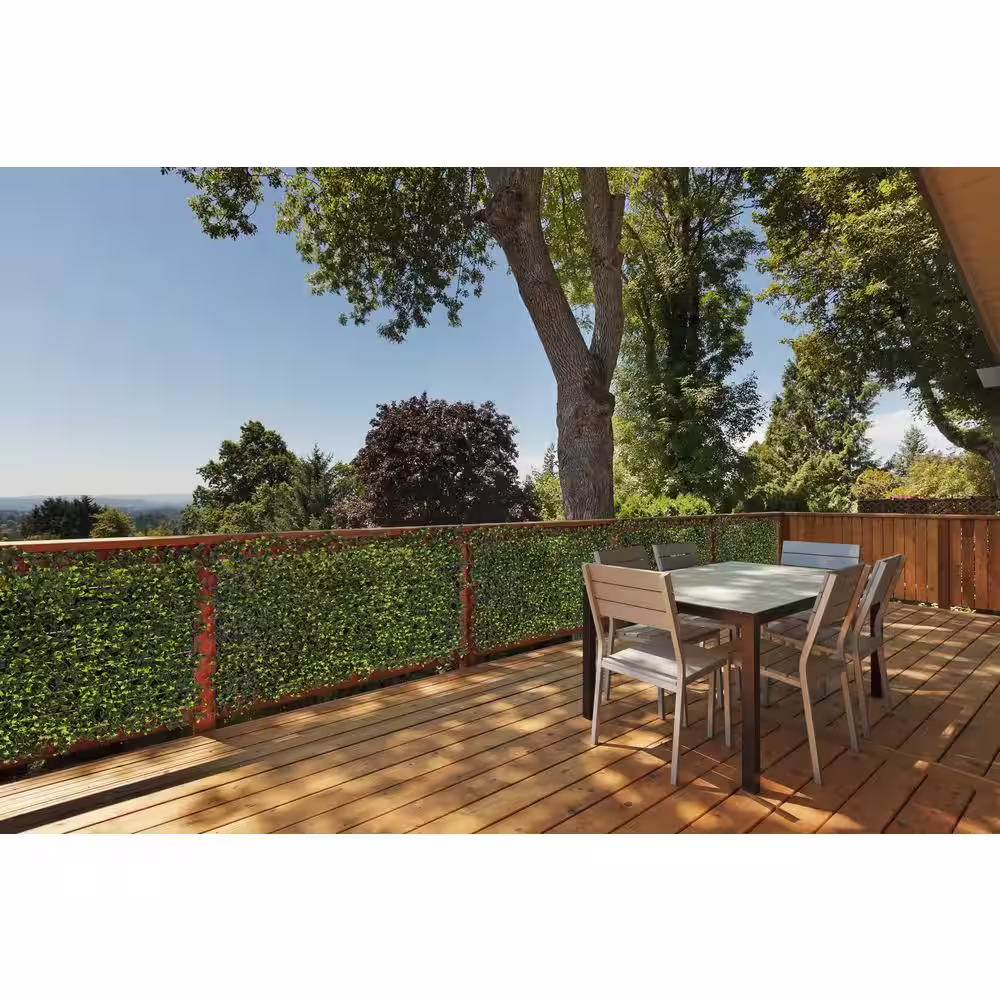 naturae decor Expandable Willow Trellis Hedges 36 in. X 72 in. Gardenia Artificial Leaf