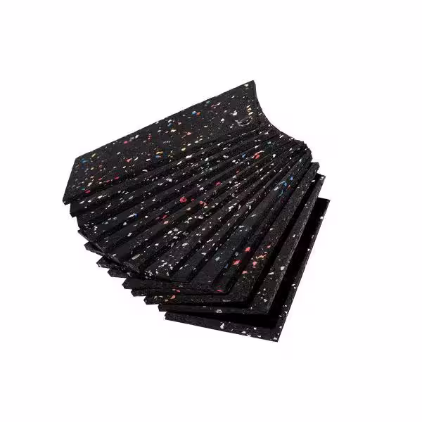 Survivor SportFloor Interlocking Cross-Training Nerves of Steel 24 in. x 24 in. x 0.5 in. Rubber Gym Flooring Tiles (16 sq. ft.) (4-Pack)