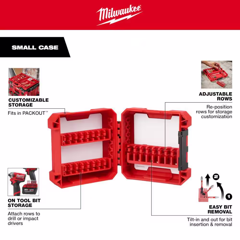 Milwaukee Customizable Small Case for Impact Driver Accessories