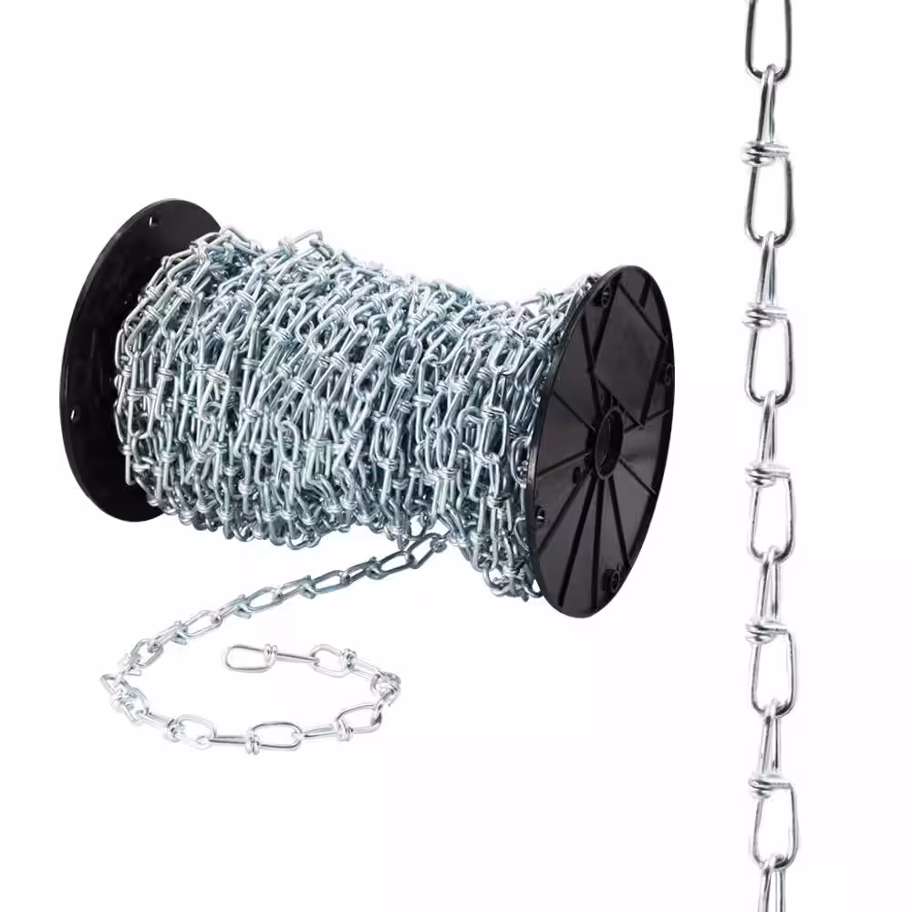 Everbilt #2 x 1 ft. Steel Double Loop Chain