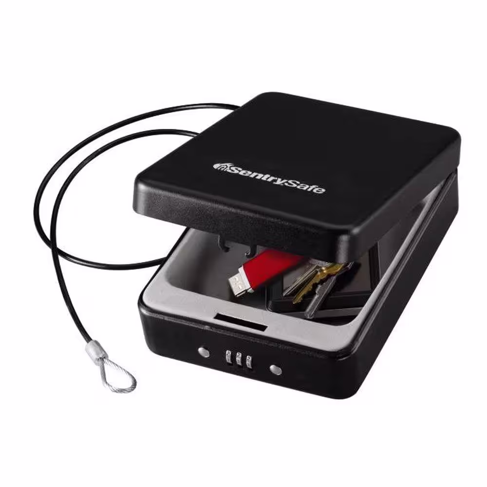 SentrySafe 0.05 cu. ft. Portable Safe Box with Combination Lock