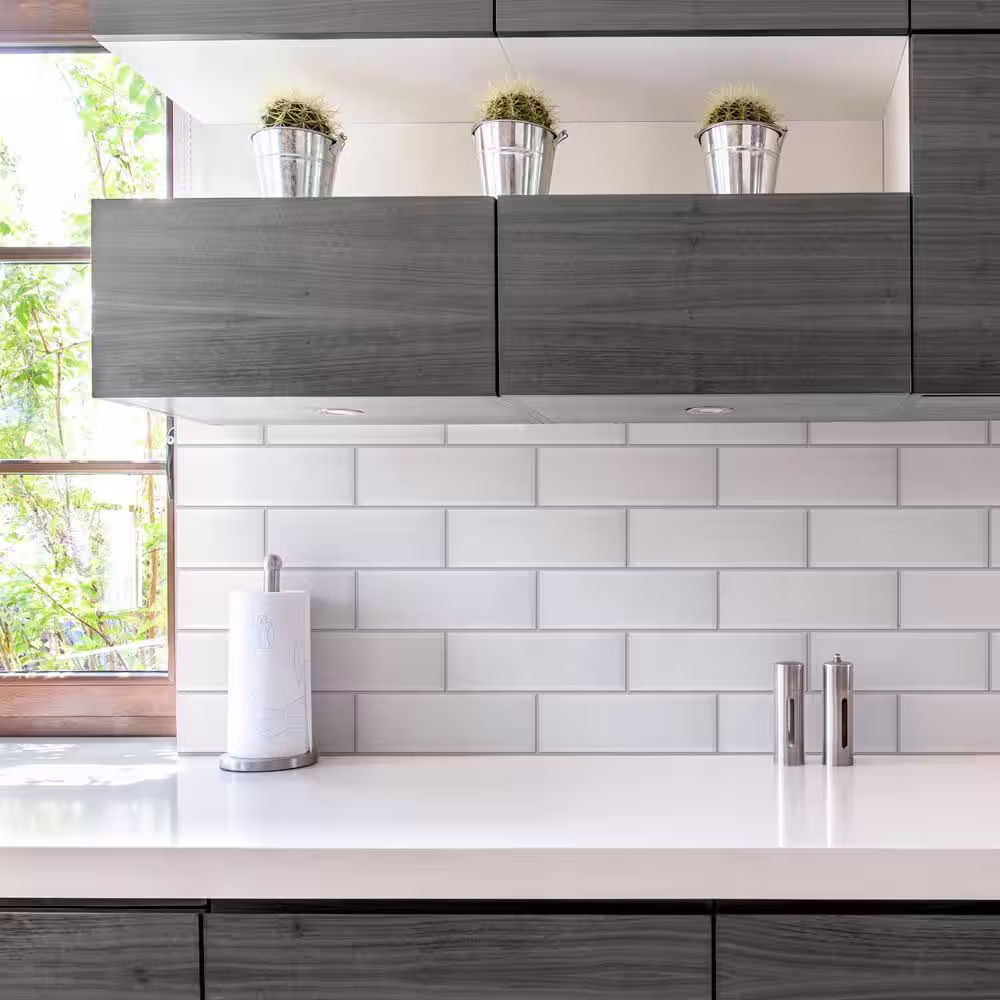 Merola Tile Santorini Loft Blanco 4 in. x 11-7/8 in. Ceramic Wall Tile (11.56 sq. ft./Case)