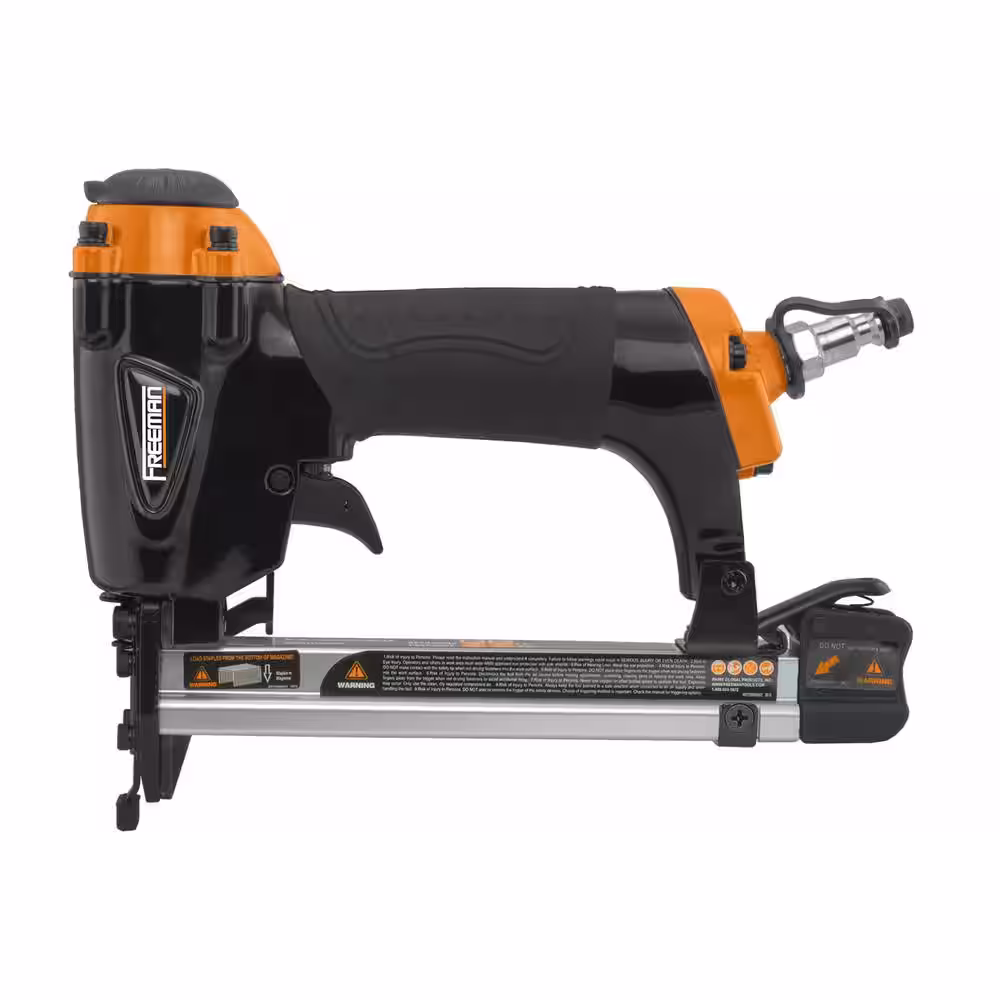 Freeman Pneumatic 20-Gauge 9/16 in. Fine Wire Stapler with Belt Hook - Compatible with Arrow T50 Staples