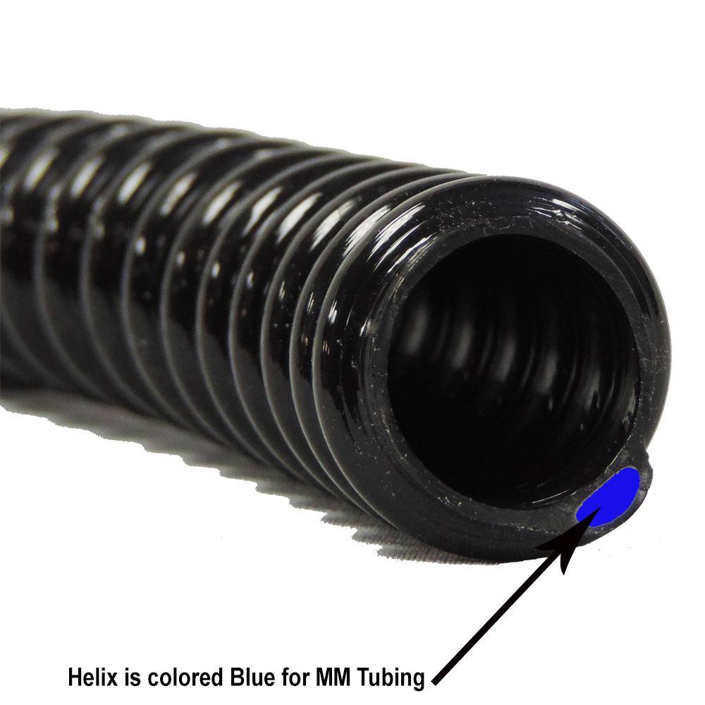HYDROMAXX 1 in. Dia x 100 ft. MM Sizing Black Non Kink, Corrugated, Flexible PVC Pond Tubing