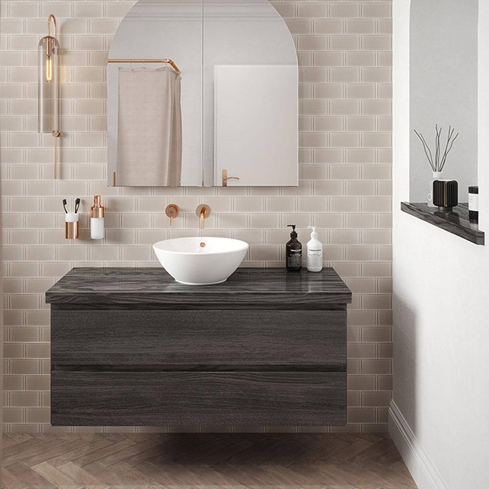 Jeffrey Court Morning Luminate Gray 3 in. x 6 in. Subway Gloss Glass Wall Tile (4 sq. ft./Case)