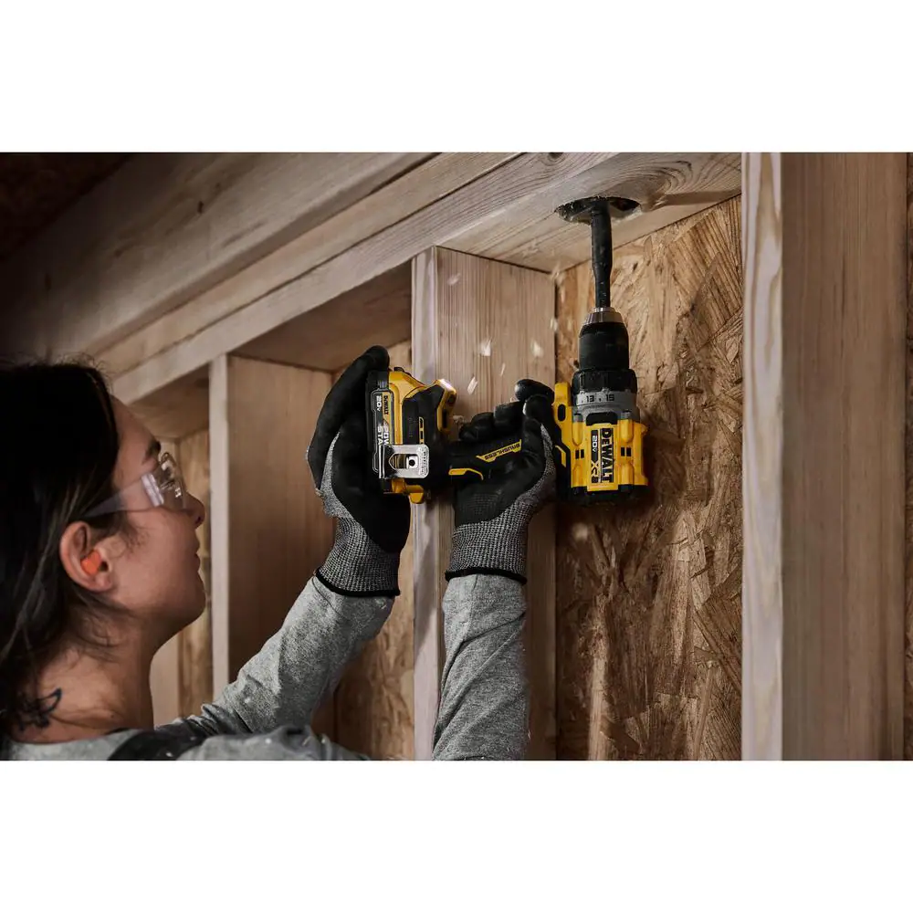 DEWALT 20V MAX XR Cordless Drill/Driver, ATOMIC Impact Driver 2 Tool Combo Kit, (2) 2.0Ah Batteries, Charger, and Bag