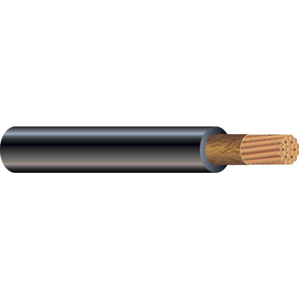 Southwire 250 ft. 1/0 600-Volt Black Stranded CU Welding Cable Cord