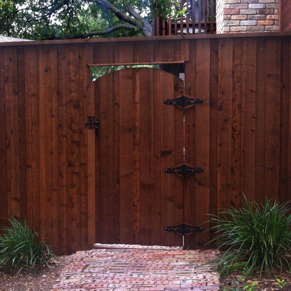 OWT Ornamental Wood Ties OWT (Ornamental Wood Ties) 8 in. Ornamental Gate Strap Hinge Kit