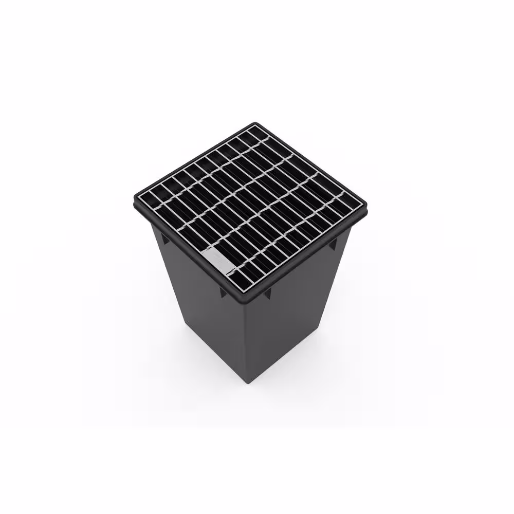 RELN Deep Series 18 in. L x 18 in. W x 24 in. H Catch Basin with Class A Galvanized Steel Grate