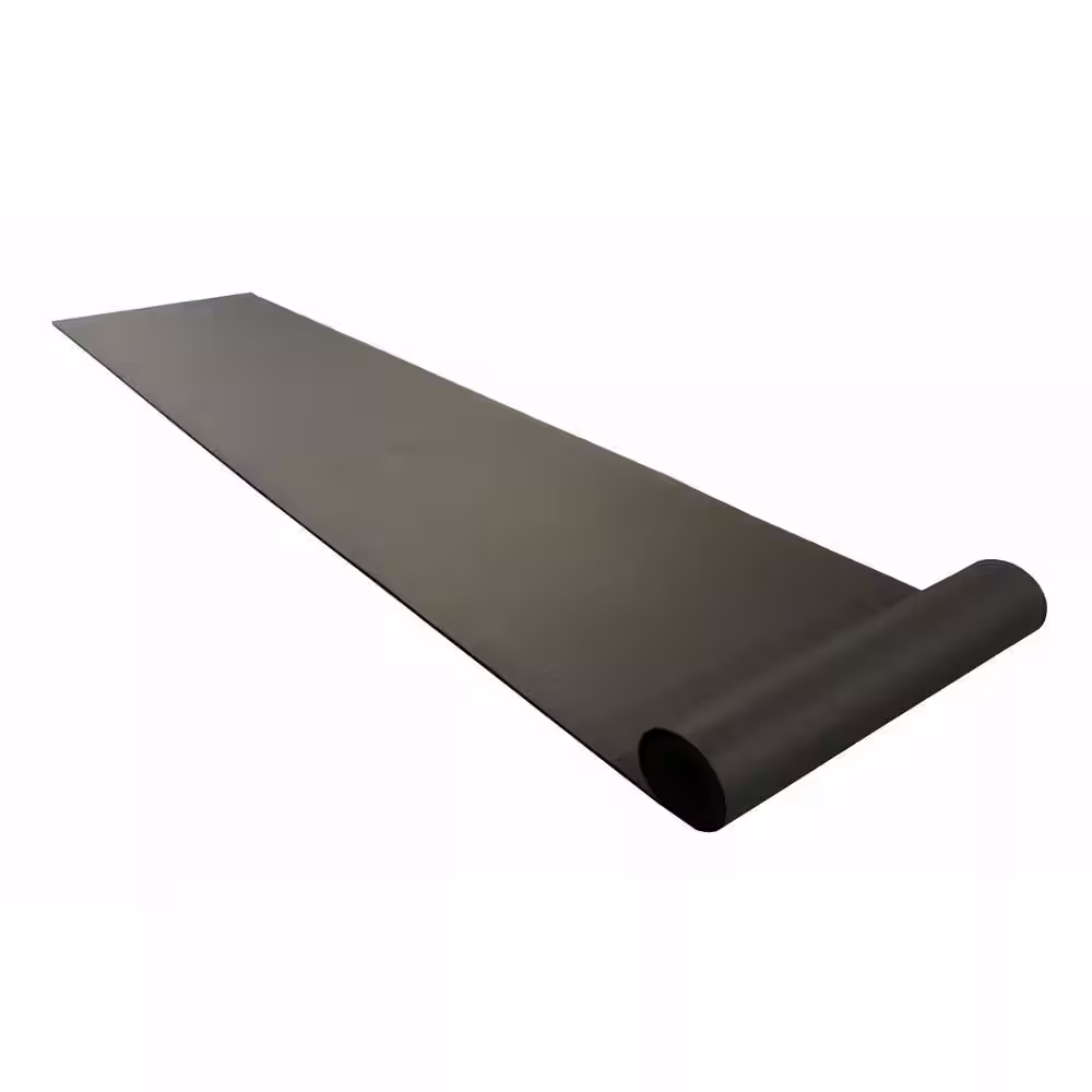 Rubber-Cal Recycled Flooring 3/8 in. T x 4 ft. W x 6 ft. L Black Rubber Flooring Mats (24 sq. ft.)