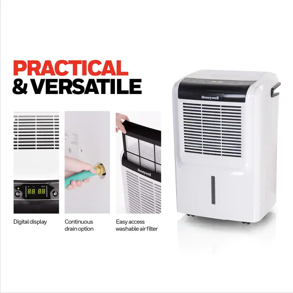 Honeywell 35-Pint ENERGY STAR Dehumidifier with Built-In Drain Pump and 5 Year Warranty