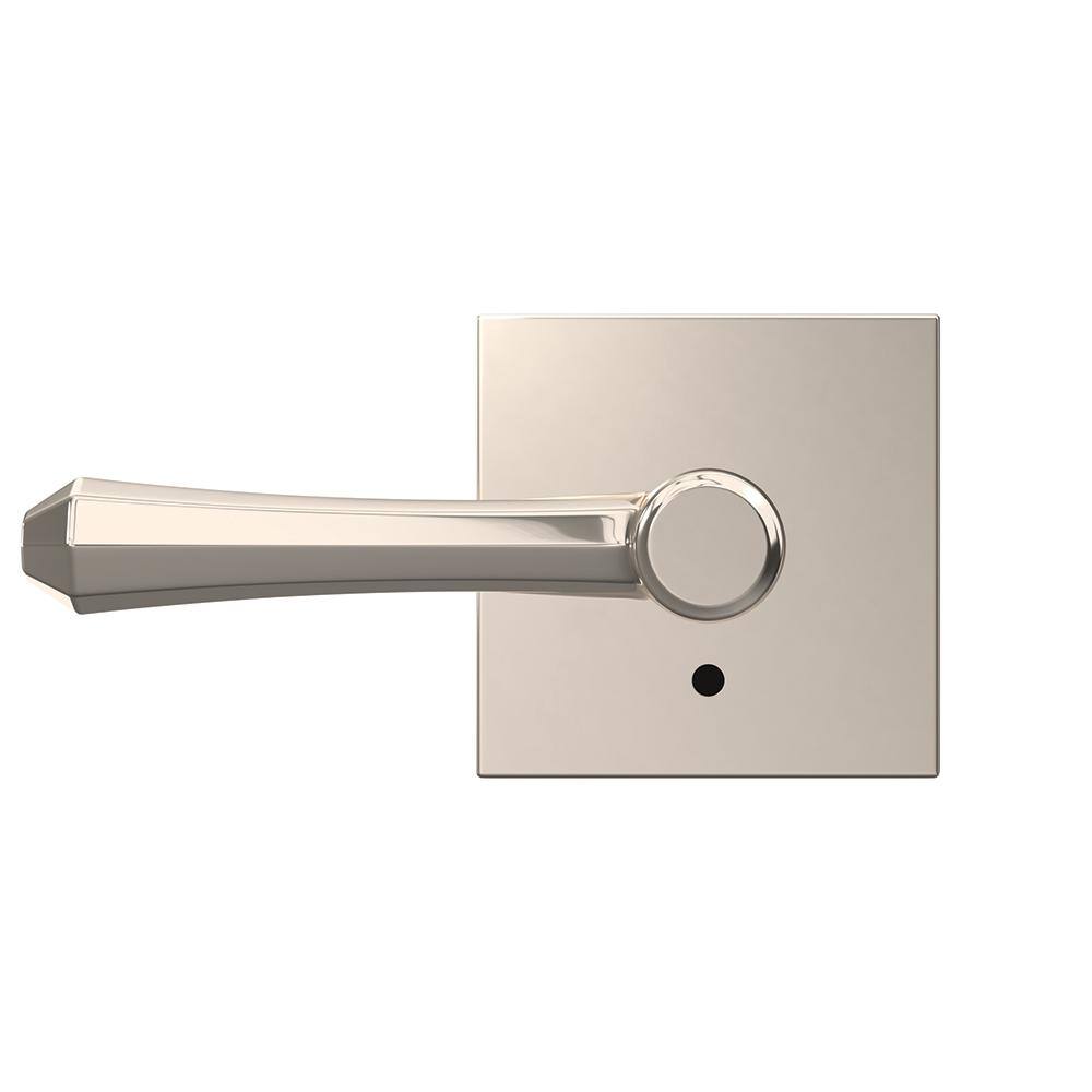 Schlage Custom Dempsey Polished Nickel Dummy Door Handle with Collins Trim (2-Pack)