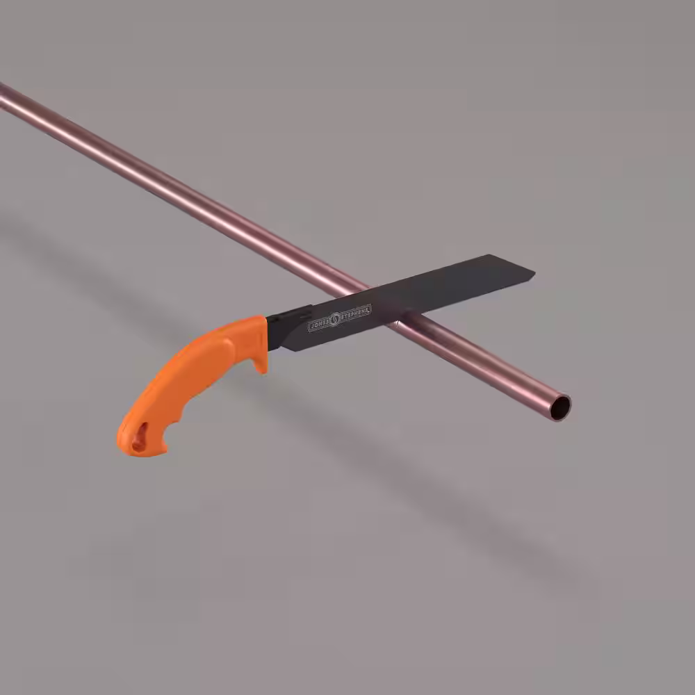 JONES STEPHENS E-Z Stroke 8 in. Pull Saw with Plastic Handle for Cutting Metal