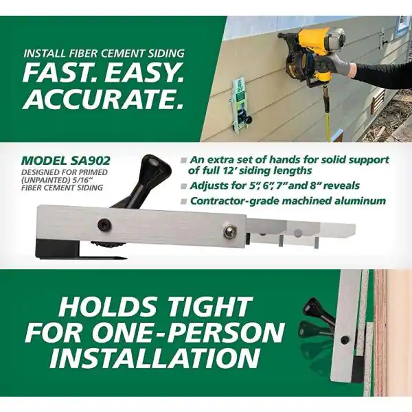 PacTool Gecko Gauge Siding Gauges for 5/16 in. Fiber Cement Siding Installation (1-Set per Package)