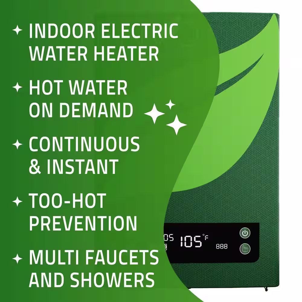 ANZZI ENVO Atami Two-Pack 18 kW 3.5 GPM Tankless Electric Water Heater