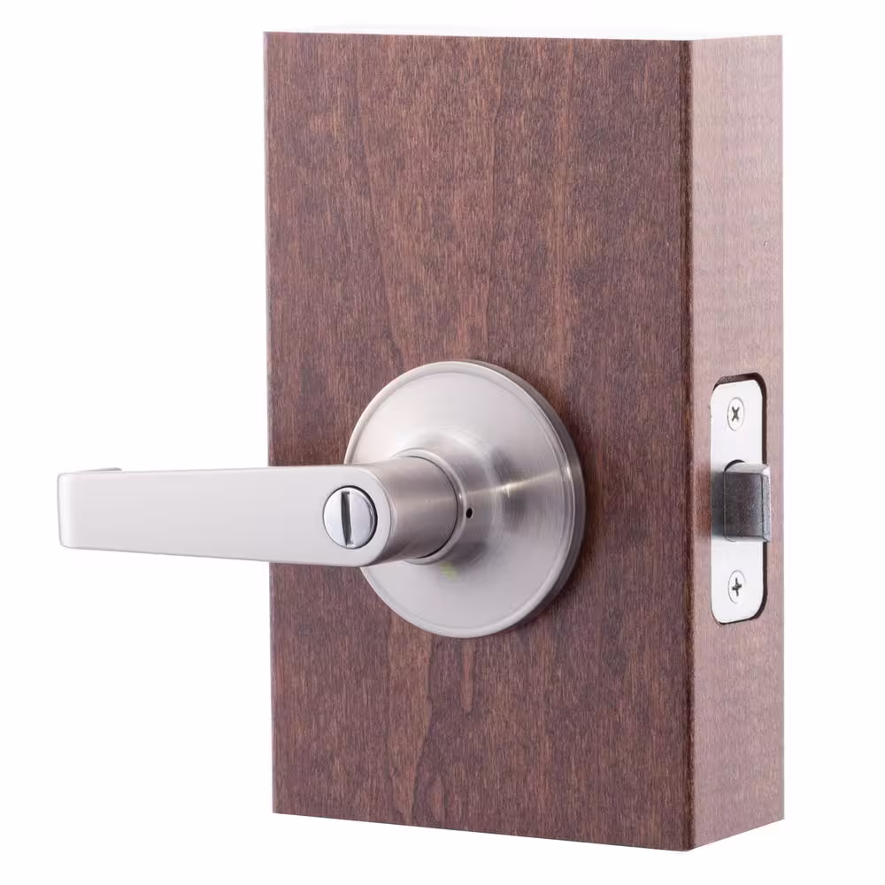 Copper Creek Avery Satin Stainless Privacy Bed/Bath Door Handle