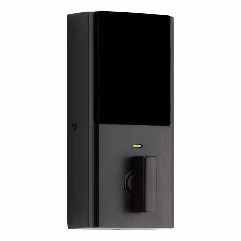 Kwikset 914 Signature 2nd Gen Contemporary Venetian Bronze Deadbolt Featuring SmartKey and Home Connect Technology