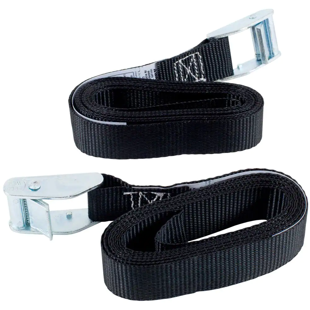 Keeper 8 ft. x 1 in. x 200 lbs. Over-Center Lashing Straps (2-Pack)