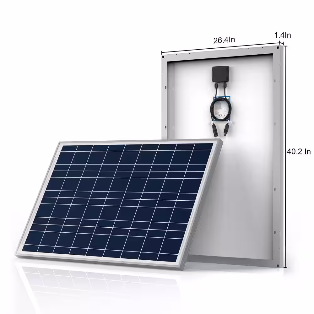 ACOPower 600-Watt Polycrystalline OffGrid Solar Power Kit with 5 x 100-Watt Solar Panel, 50 Amp MPPT Charge Controller