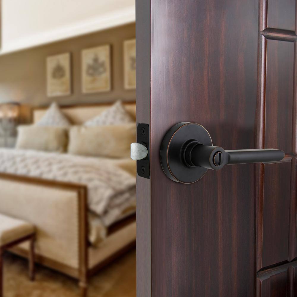 Defiant Tonbridge Aged Bronze Bed/Bath Door Handle with Round Rose