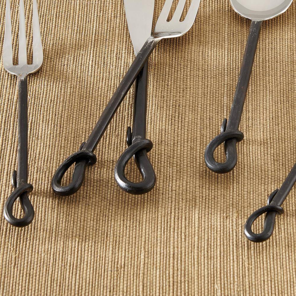 Park Designs Forged Loop 5-Piece Place Setting Flatware Set (Service for 1)