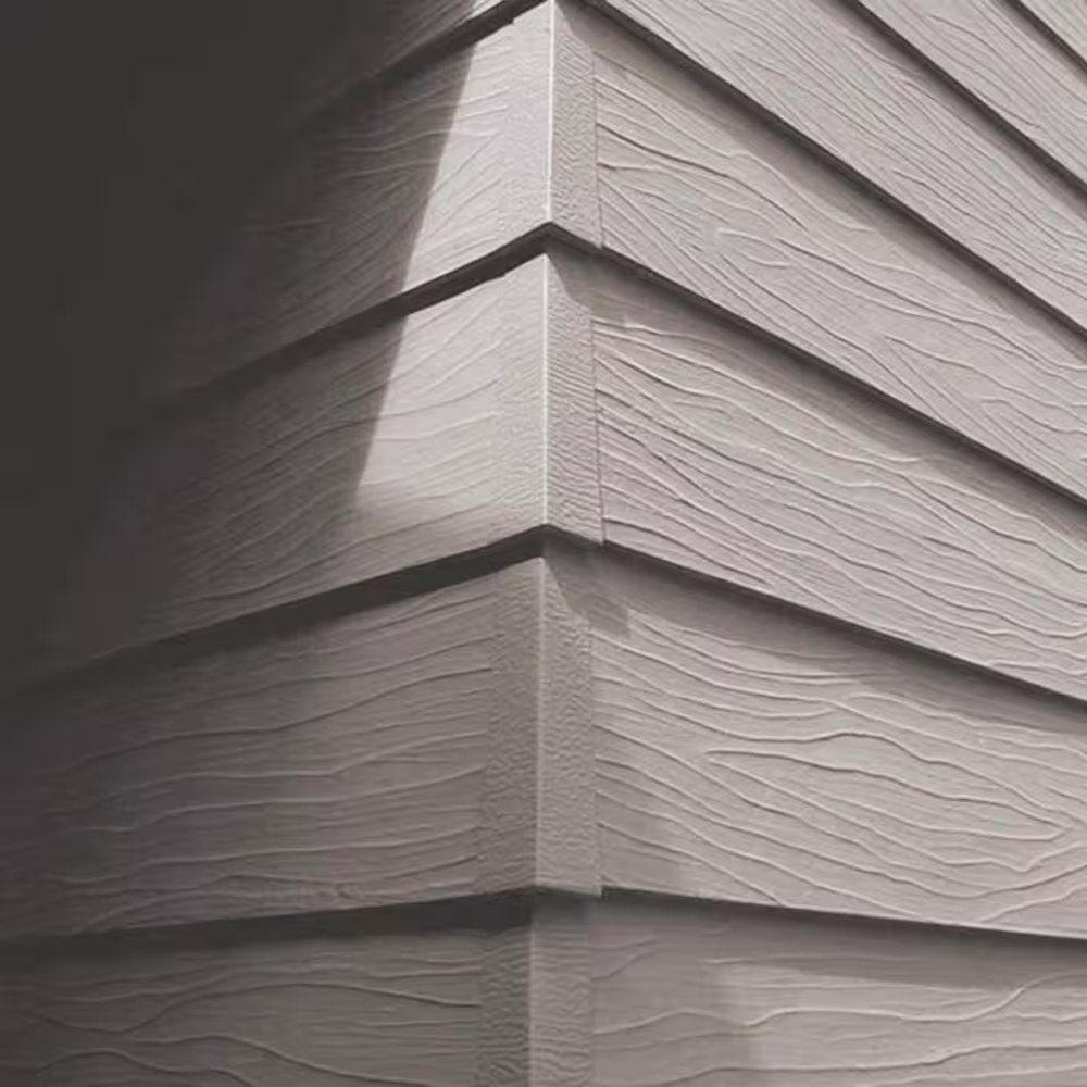 Gibraltar Building Products 7.5 in. Tall x 1.75 in. Woodgrain Aluminum Primed XL Siding Corner Moulding