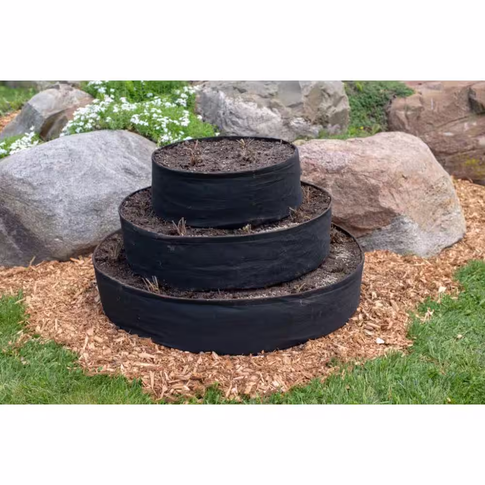Gardens Alive! 20 in. Dia Strawberry Tiered Patio Grow Tub Planter