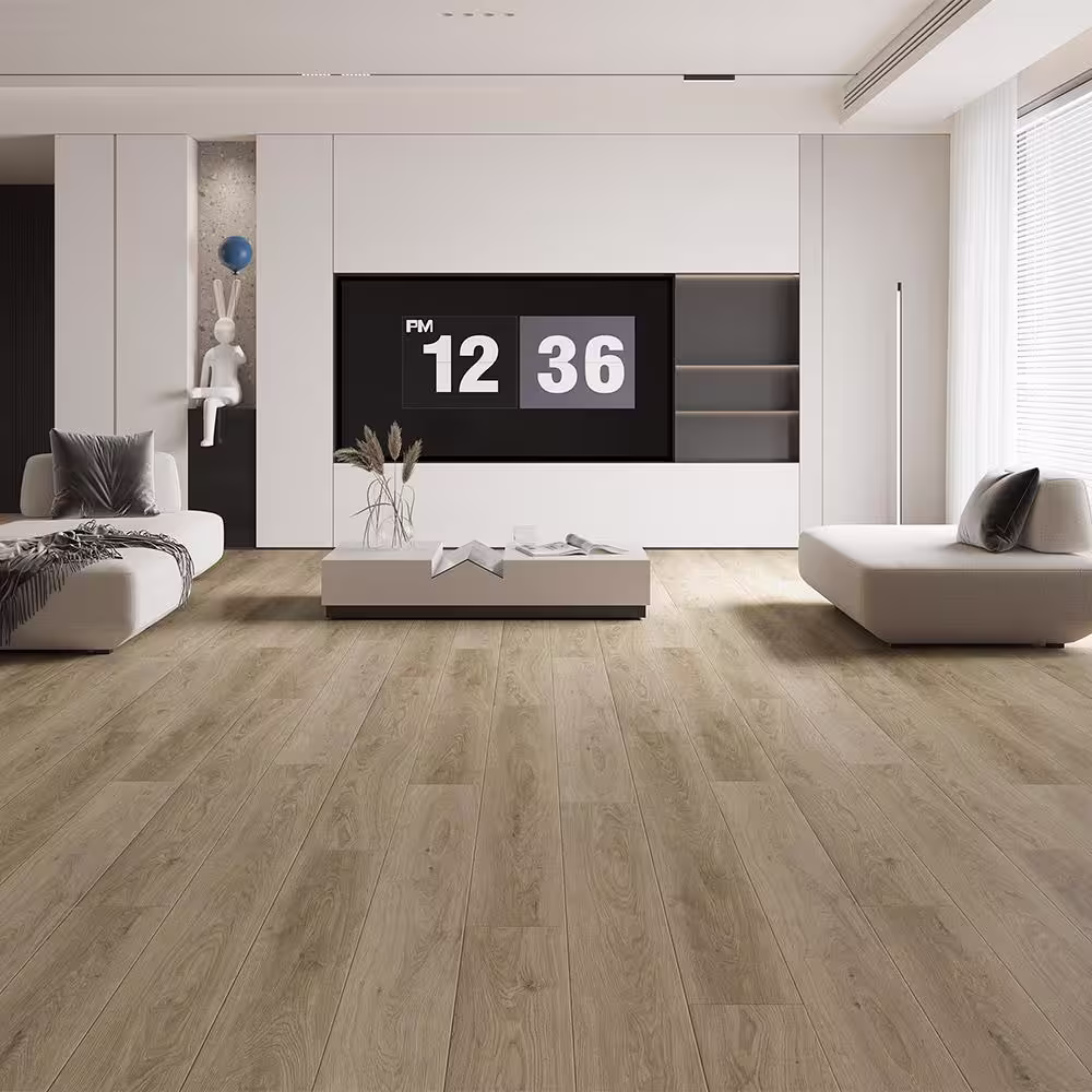 ACQUA FLOORS Clear Lagoon 12 MIL x 7.20 in. W Click Lock Waterproof Luxury Vinyl Plank Flooring (24 sq. ft./case)