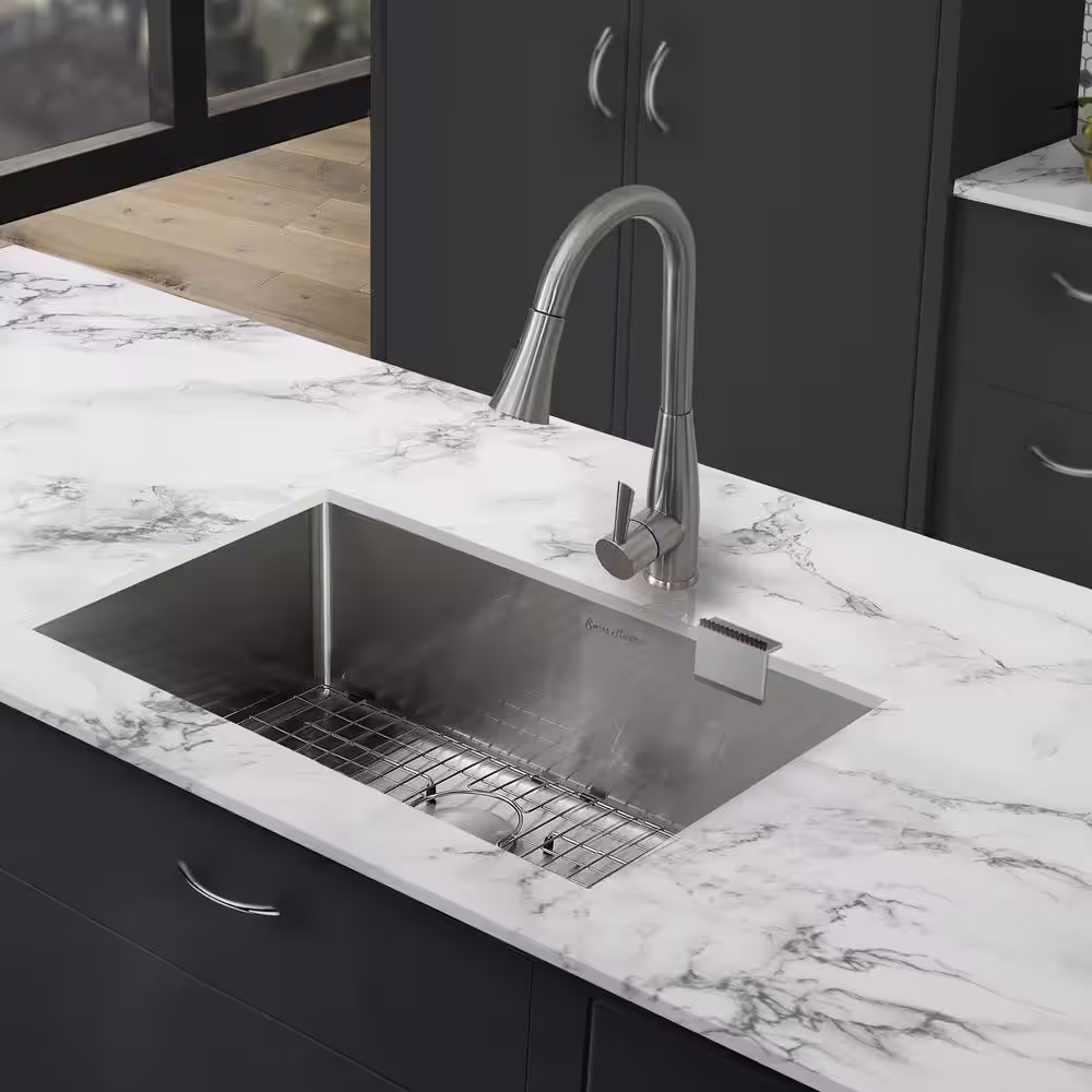 Swiss Madison 32 in. x 19 in. Stainless Steel, Undermount Kitchen Sink Grid