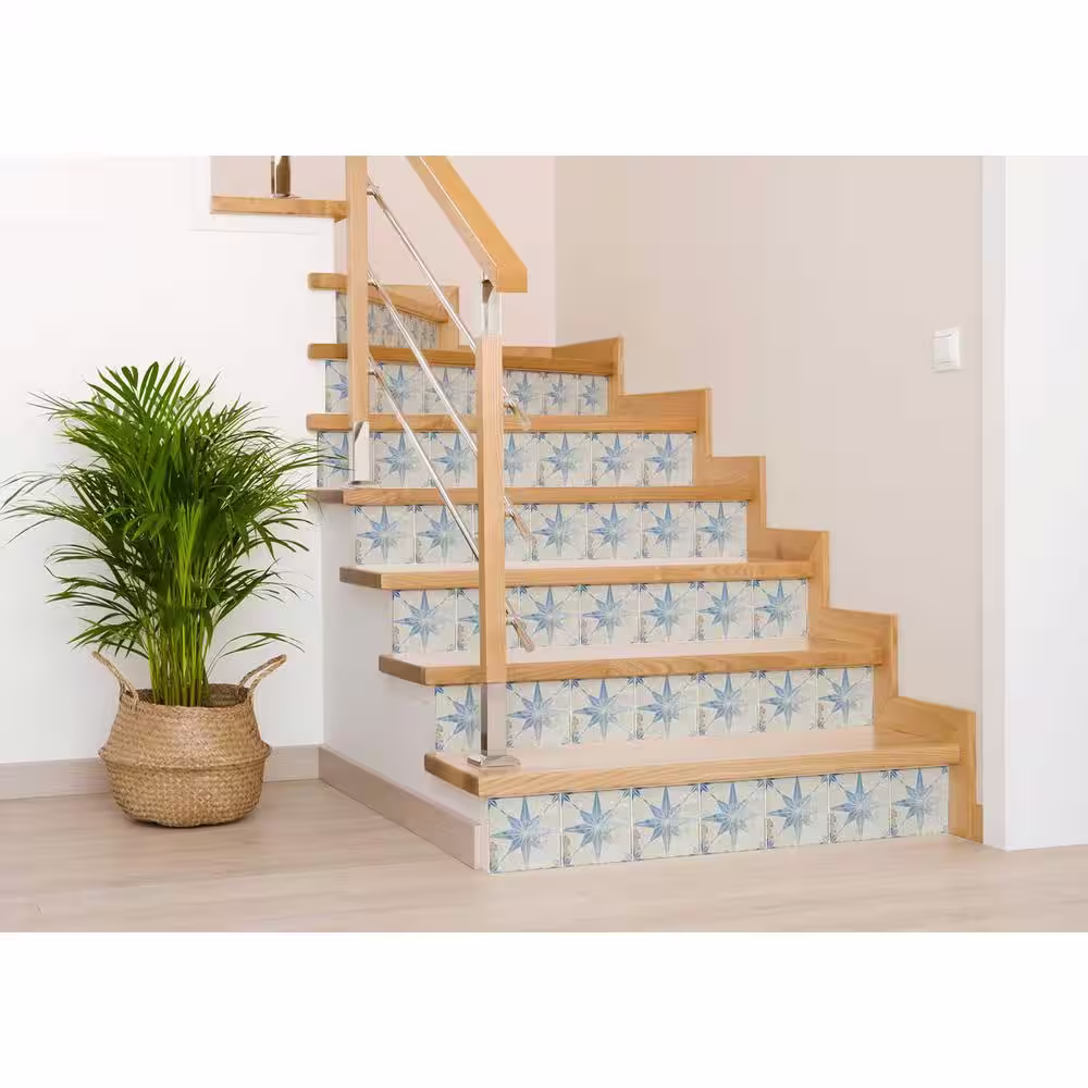 None Blue R15 7 in. x 7 in. Vinyl Peel and Stick Tile (24 Tiles, 8.17 sq. ft./Pack)