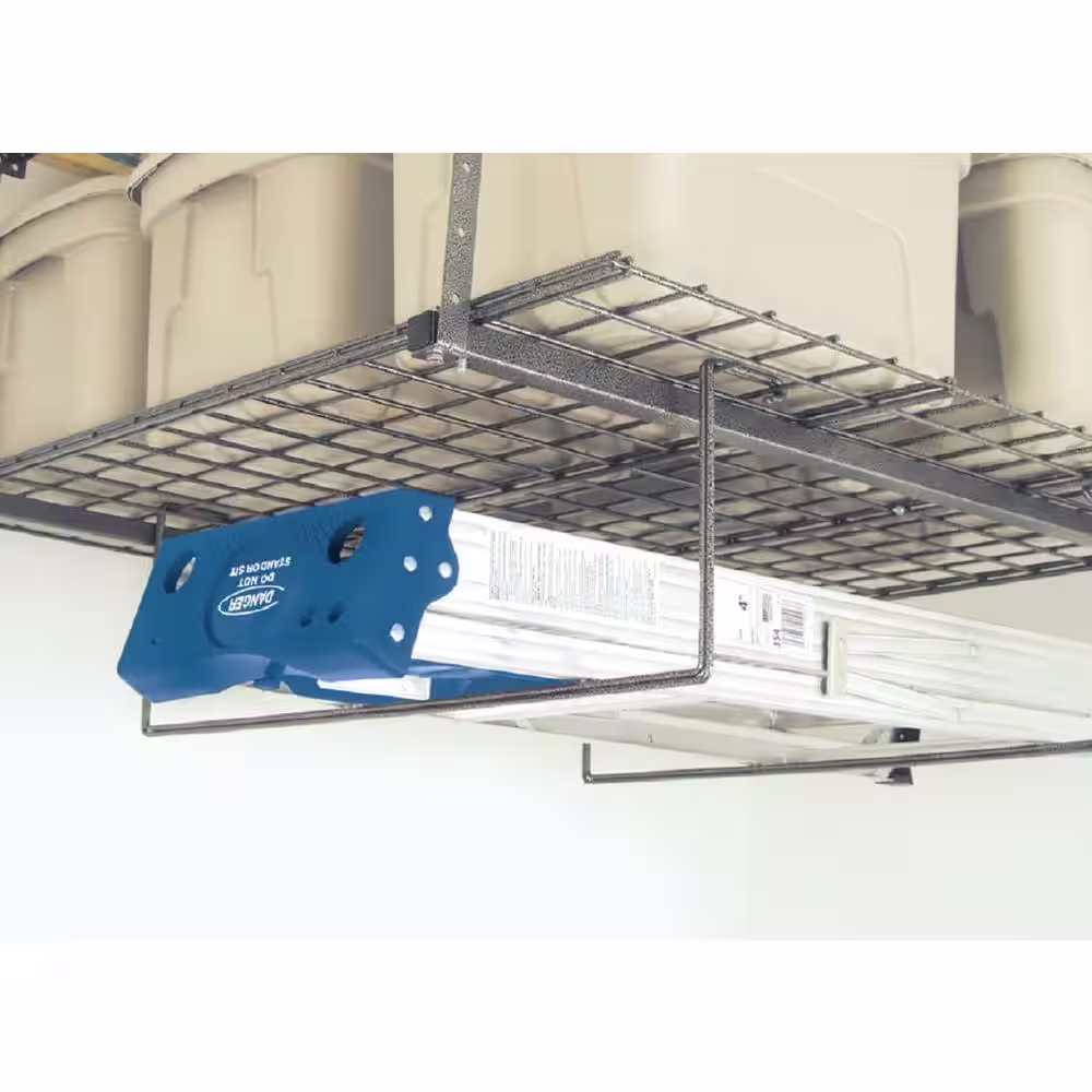 HyLoft Silver Metal Overhead Garage Storage Rack Add-ons (4.1 in W x 33 in D)