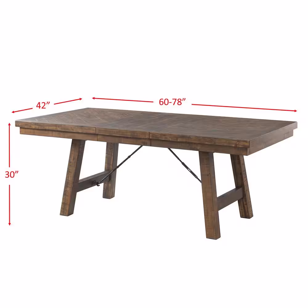 None Dex Smokey Walnut Dining Table