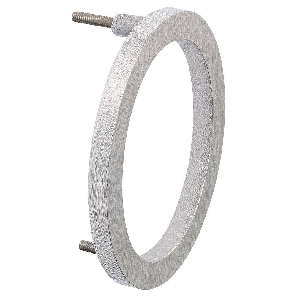 Montague Metal Products 12 in. Brushed Aluminum Floating or Flat Modern House Numbers 0-9 - 0