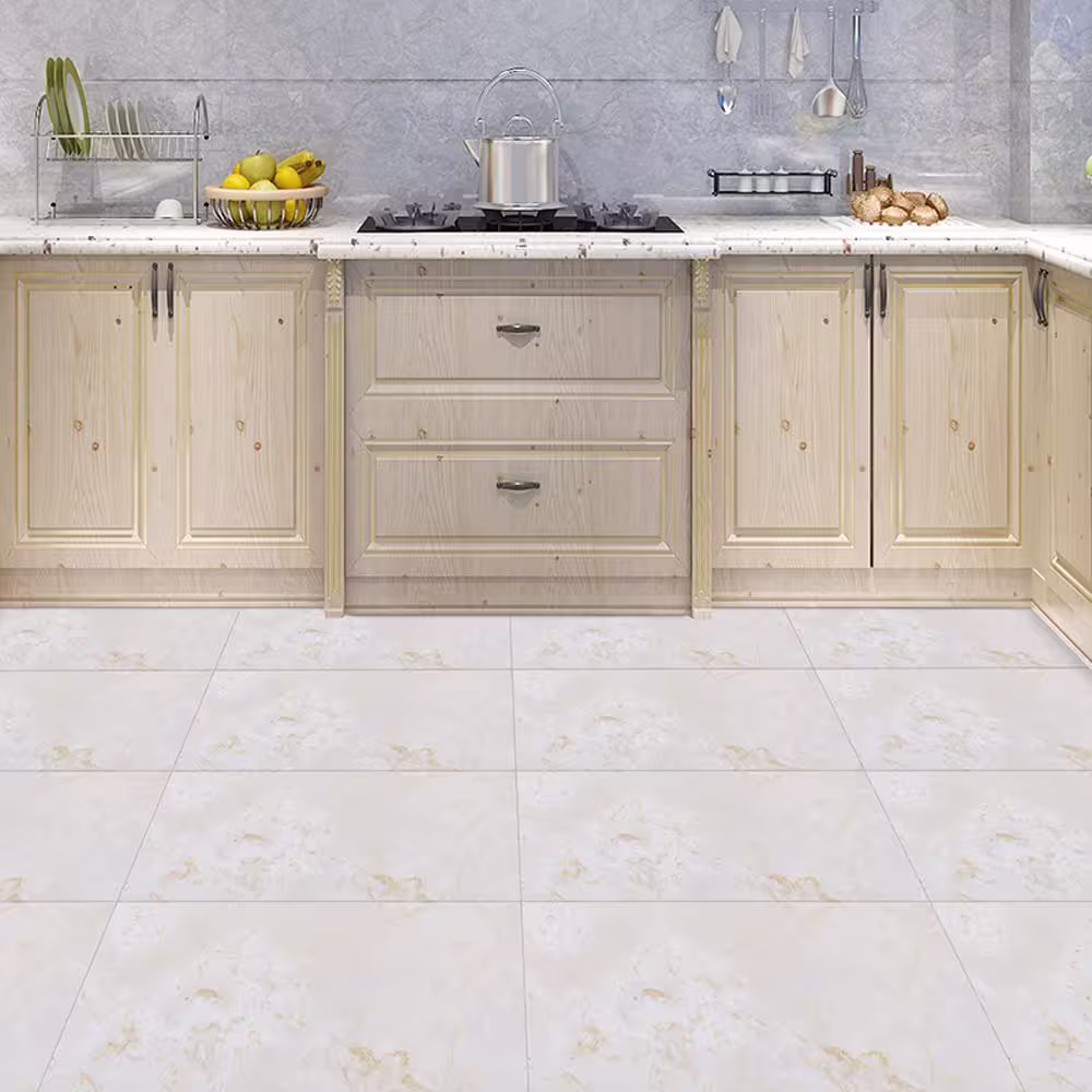 Dundee Deco Falkirk Fermoy 8 MIL x 12 in. W x 24 in. L Tan Water Resistant Peel and Stick Vinyl Tile Flooring (20 sq. ft./case)