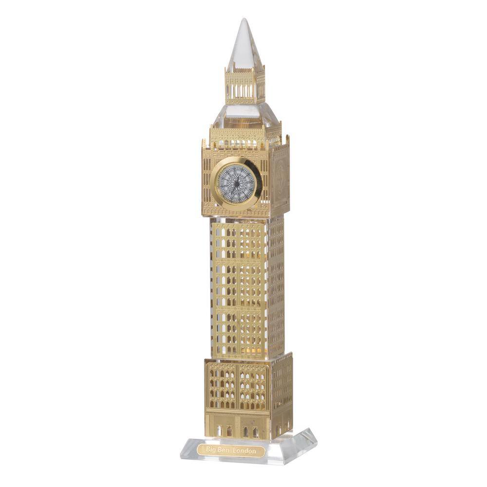 A & B Home Benjamin Gold Analog Clock