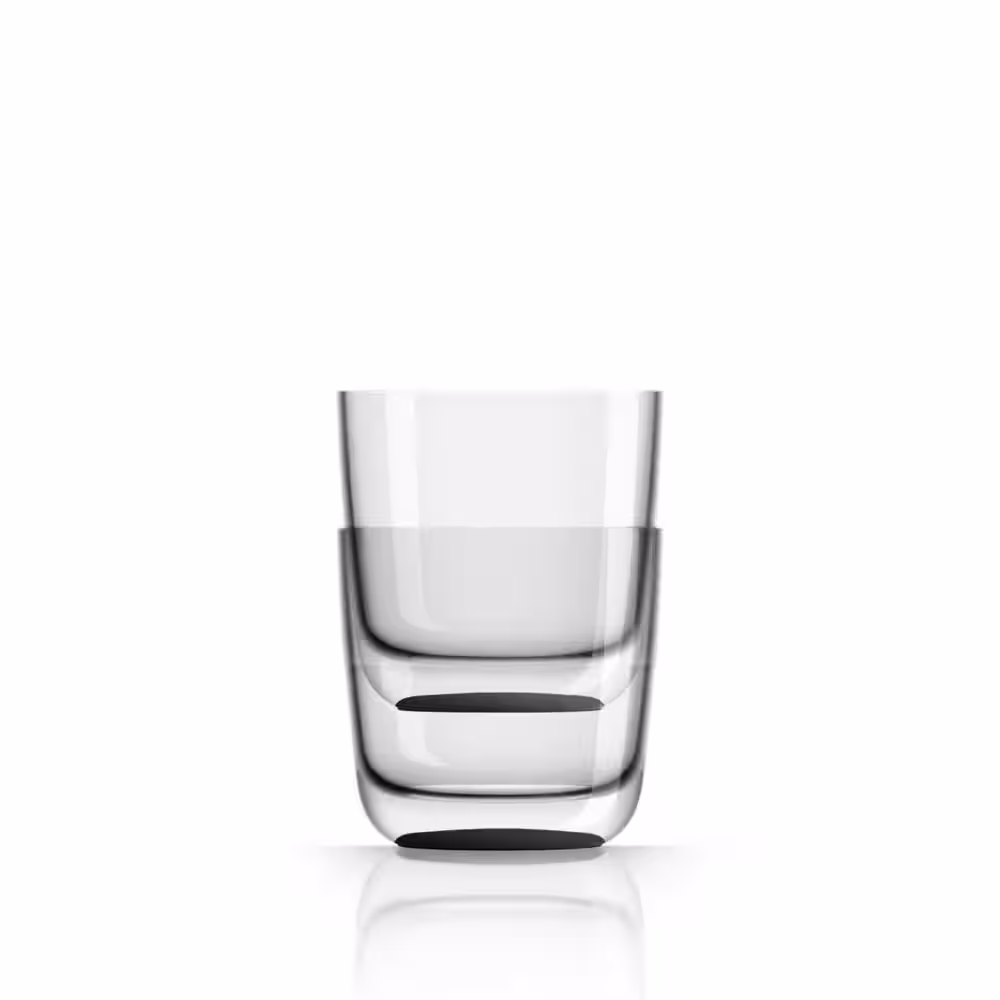 Palm Outdoor Australia Marc Newson Non-slip Forever-unbreakable 10 oz. Whisky/Stemless-wine Tritan with Black Non-Slip Base (2-Pack)