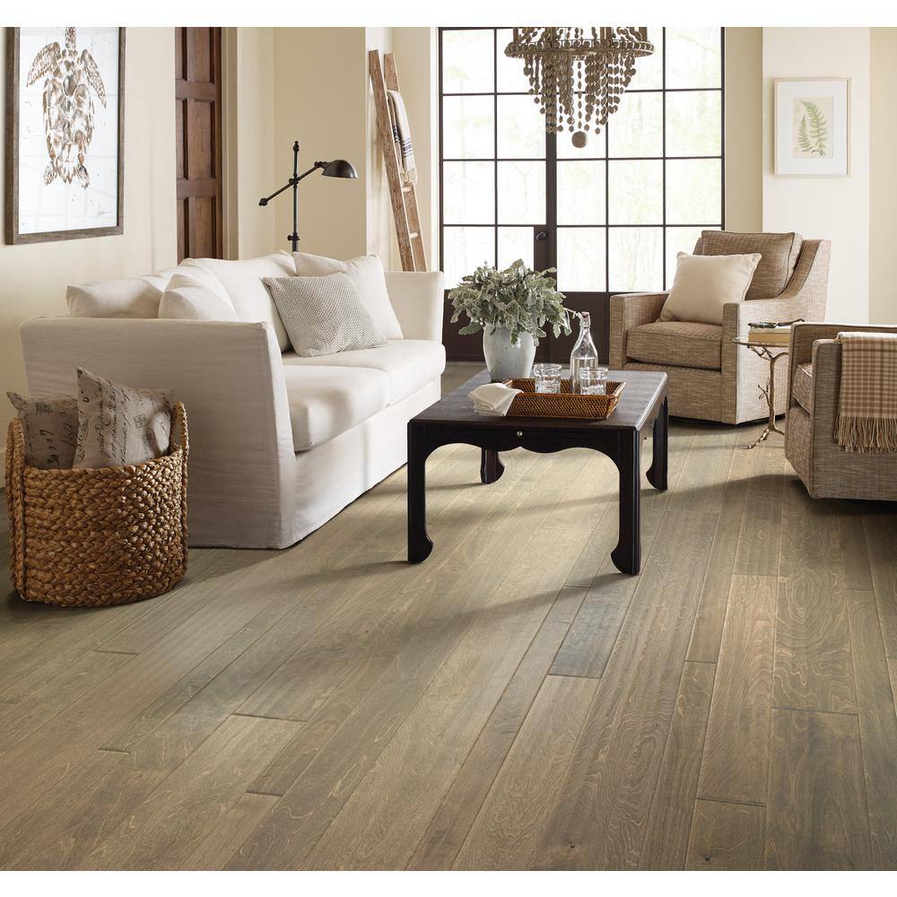 Shaw Caravan Birch 3/8 in. T x 7 in. W Hand Scraped Engineered Hardwood Flooring (44.3 sq. ft./case)